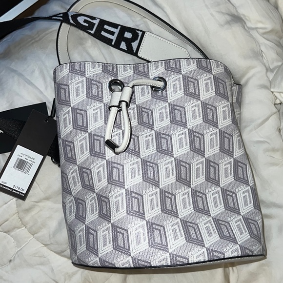 Karl Lagerfeld Paris Adelle Crossbody Bucket Bag - Picture 6 of 6